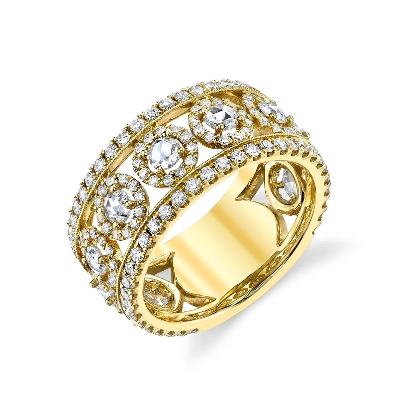 Handcrafted Jewelry Sale – Unique Designs At Low Prices Classic Wide Band with Diamonds Handcrafted Jewelry Sale – Unique Designs At Low Prices Classic Wide Band with Diamonds