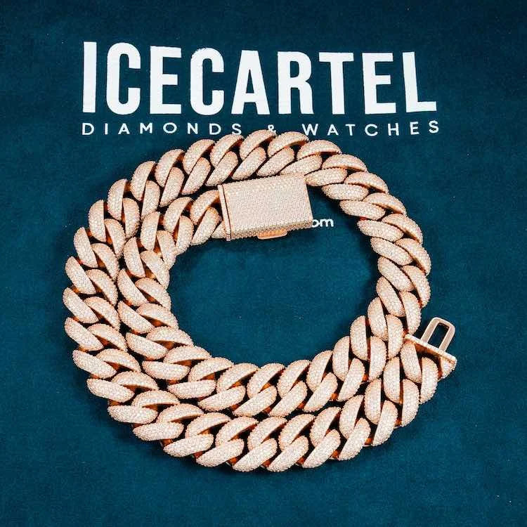 Fashion-Forward Jewelry At Exclusive Discounts 5-Row 20MM Moissanite Cuban Link Chain 14K Gold Fashion-Forward Jewelry At Exclusive Discounts 5-Row 20MM Moissanite Cuban Link Chain 14K Gold