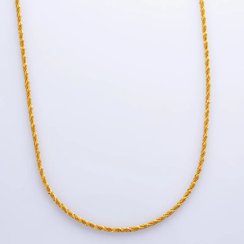 Best Jewelry Sale – Shop Exclusive Designs Now 22k Yellow Gold Rope Chain | 20" |