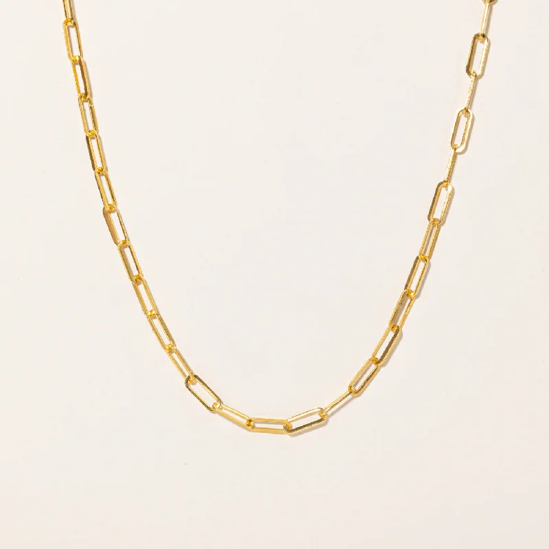Unique Jewelry For Less – Shop The Sale Now 22k Yellow Gold Paperclip Chain | 24" | Unique Jewelry For Less – Shop The Sale Now 22k Yellow Gold Paperclip Chain | 24" |
