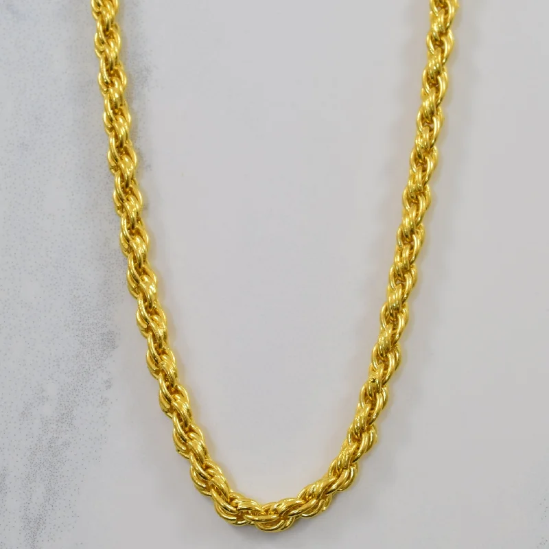 Limited-Stock Jewelry Sale – Shop Before It's Gone 24k Yellow Gold French Rope Chain | 26" | Limited-Stock Jewelry Sale – Shop Before It's Gone 24k Yellow Gold French Rope Chain | 26" |