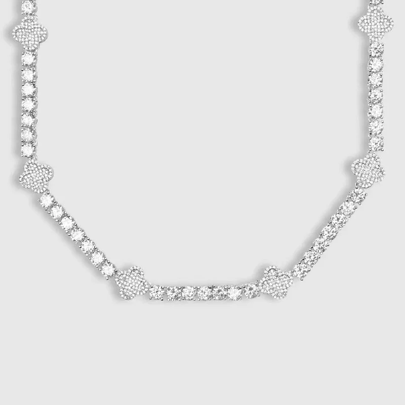 Your Dream Jewelry At Dream Prices – Shop Now 5MM Four Leaf Moissanite Tennis Chain 14K Gold Your Dream Jewelry At Dream Prices – Shop Now 5MM Four Leaf Moissanite Tennis Chain 14K Gold