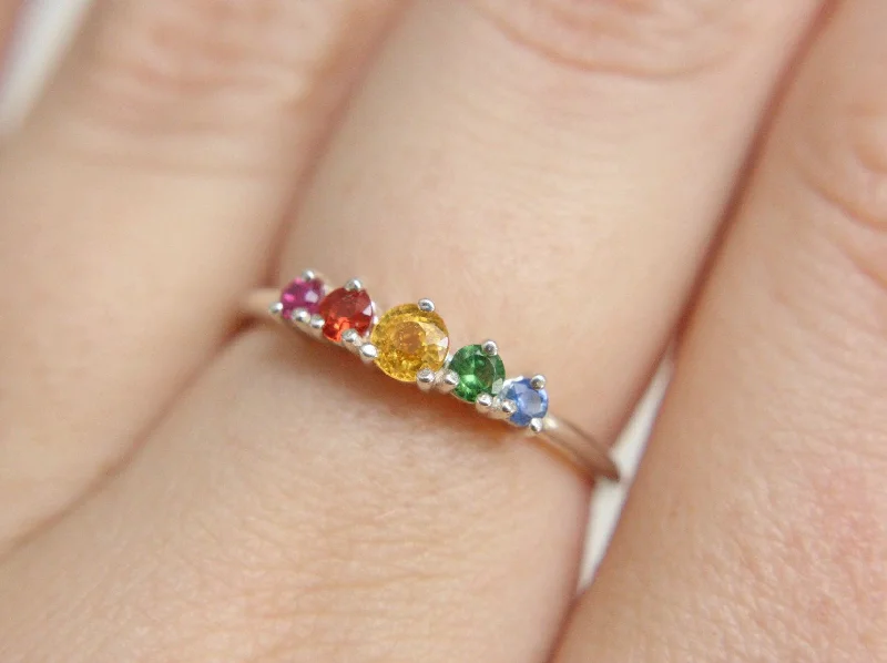 Special Deals On Handcrafted And Designer Jewelry Rainbow Ring
