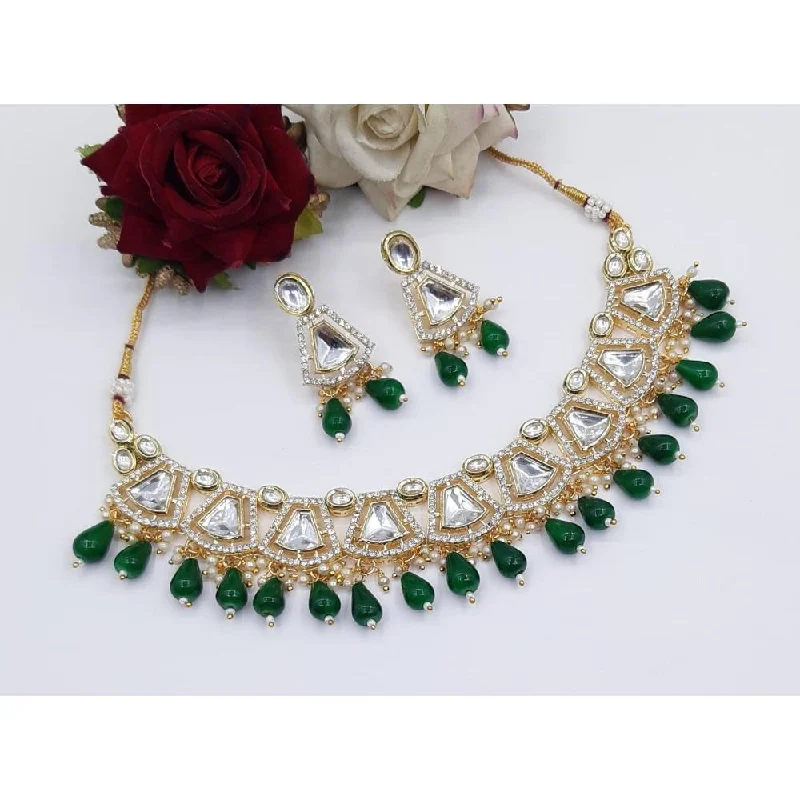 Personalized Jewelry Sale – Unique Pieces At Great Prices Akruti Collection Gold Plated Crystal Stone Necklace Set-11712320GR Personalized Jewelry Sale – Unique Pieces At Great Prices Akruti Collection Gold Plated Crystal Stone Necklace Set-11712320GR