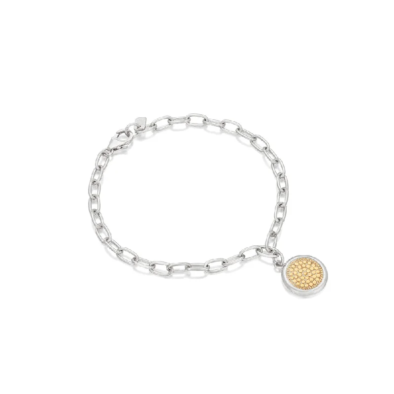 Limited-Time Jewelry Sale – Elegant Styles At Less Anna Beck Two Tone Classic Smooth Rim Charm Bracelet Limited-Time Jewelry Sale – Elegant Styles At Less Anna Beck Two Tone Classic Smooth Rim Charm Bracelet
