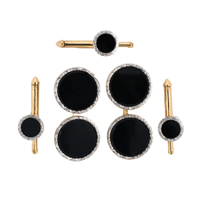 Upgrade Your Jewelry Collection For Less Larter & Sons Art Deco Onyx Cuff Link Set