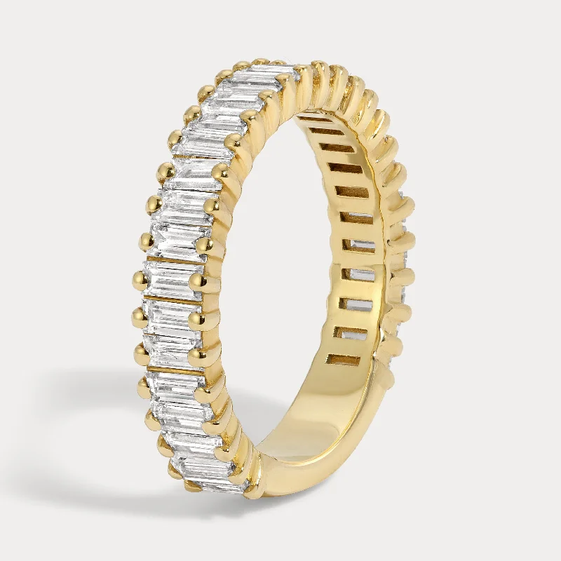 Timeless Elegance Now At Special Discounts Baguette North-South Diamond Band