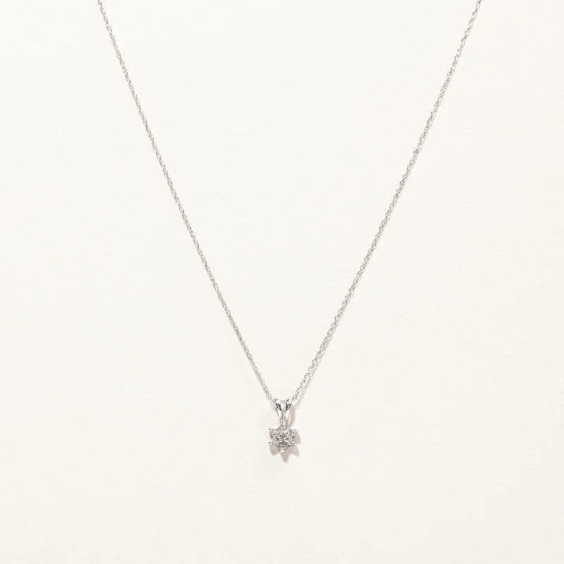 Stunning Jewelry At Even More Stunning Prices Cluster Diamond Pendant Necklace | 0.07ctw | 18"| Stunning Jewelry At Even More Stunning Prices Cluster Diamond Pendant Necklace | 0.07ctw | 18"|