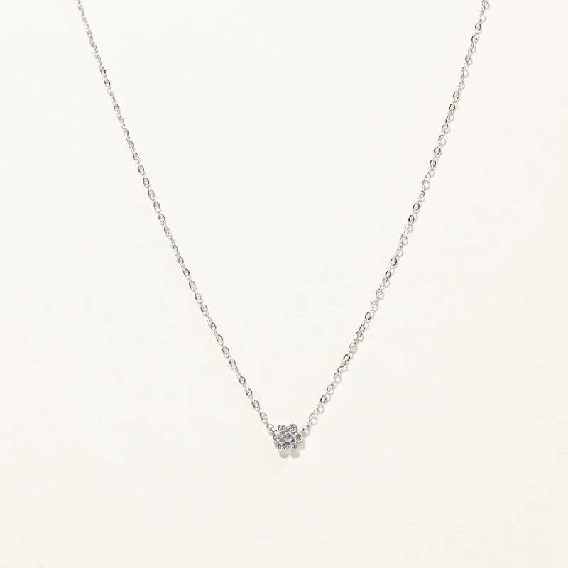 Sparkle On A Budget – Fine Jewelry For Less Cluster Diamond Rolo Link Chain | 0.07ctw | 16"| Sparkle On A Budget – Fine Jewelry For Less Cluster Diamond Rolo Link Chain | 0.07ctw | 16"|