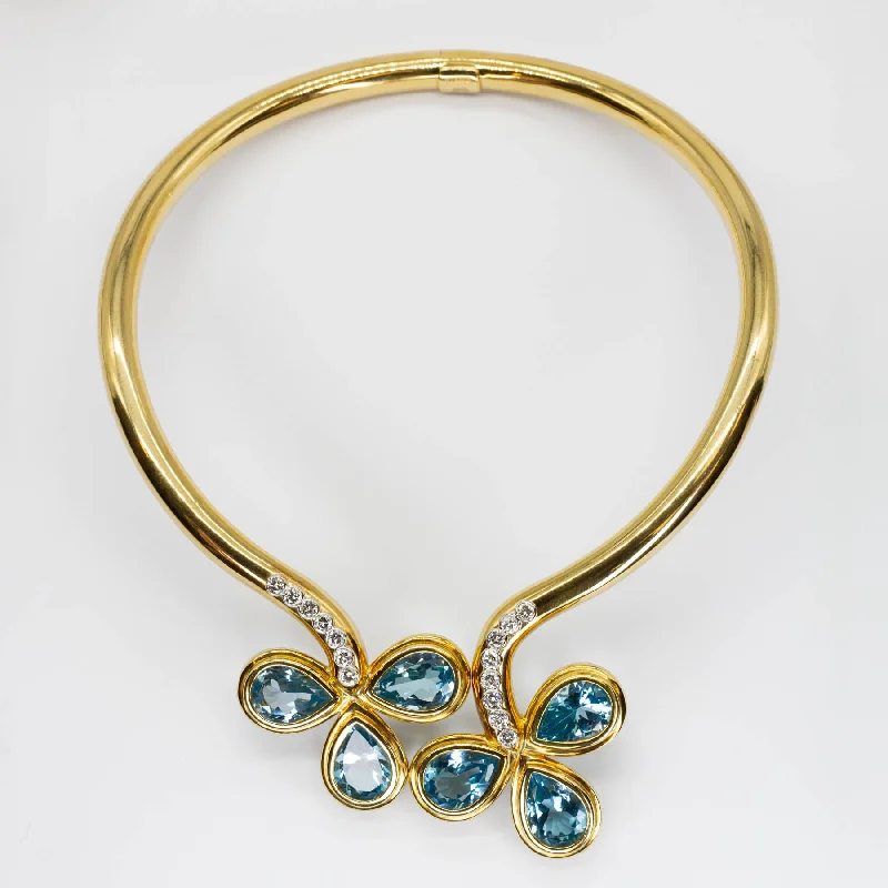 Exclusive Jewelry Sale – Grab Timeless Pieces Now Topaz and Diamond Cocktail 18k Necklace | 70.0ctw, 2.0ctw | 15" Exclusive Jewelry Sale – Grab Timeless Pieces Now Topaz and Diamond Cocktail 18k Necklace | 70.0ctw, 2.0ctw | 15"