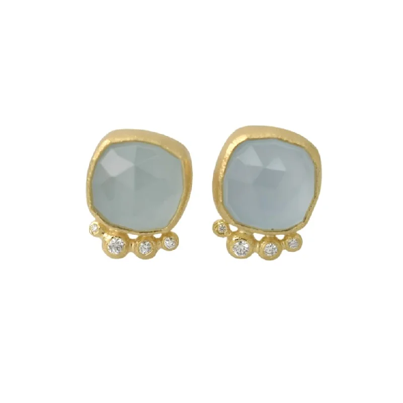Accessorize For Less – Luxury Jewelry At Affordable Prices Cushion Cut Aquamarine Studs in 18k yellow gold Accessorize For Less – Luxury Jewelry At Affordable Prices Cushion Cut Aquamarine Studs in 18k yellow gold