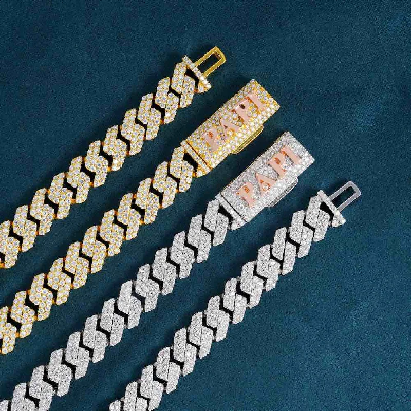Premium Jewelry Now Available At Special Discounts CUSTOM CLASP 2-Row 10MM Moissanite Cuban Link Chain 14K Gold Premium Jewelry Now Available At Special Discounts CUSTOM CLASP 2-Row 10MM Moissanite Cuban Link Chain 14K Gold