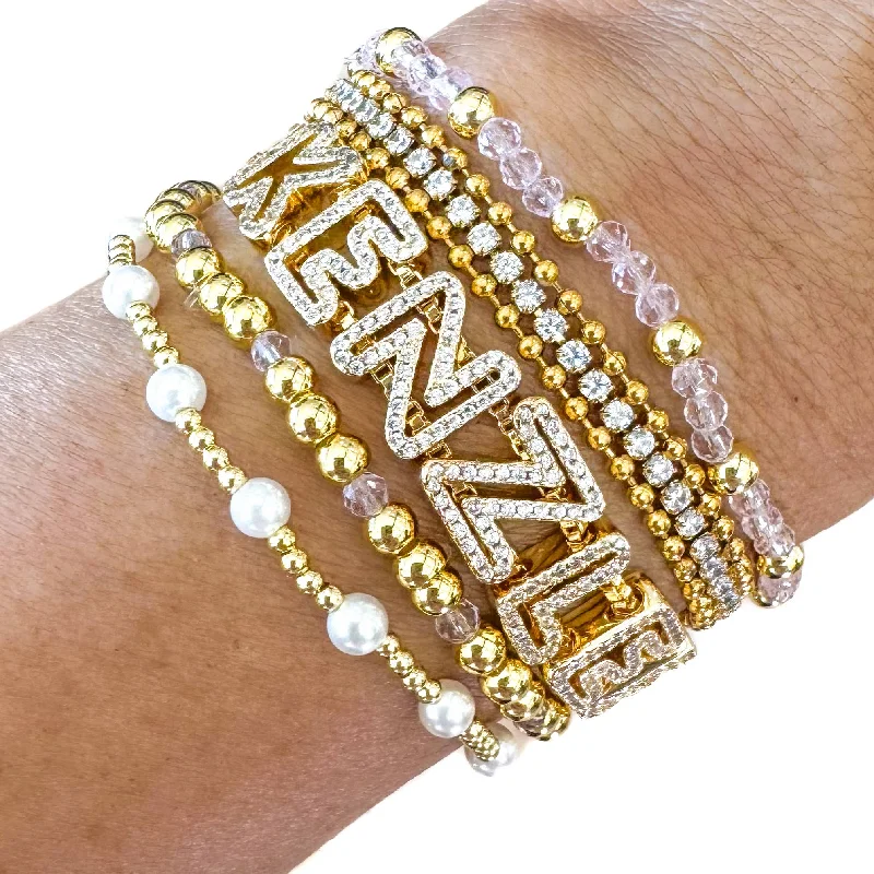 Stunning Jewelry At A Fraction Of The Price Custom Cz Cut Out Initial Letter Name Bracelet Stunning Jewelry At A Fraction Of The Price Custom Cz Cut Out Initial Letter Name Bracelet