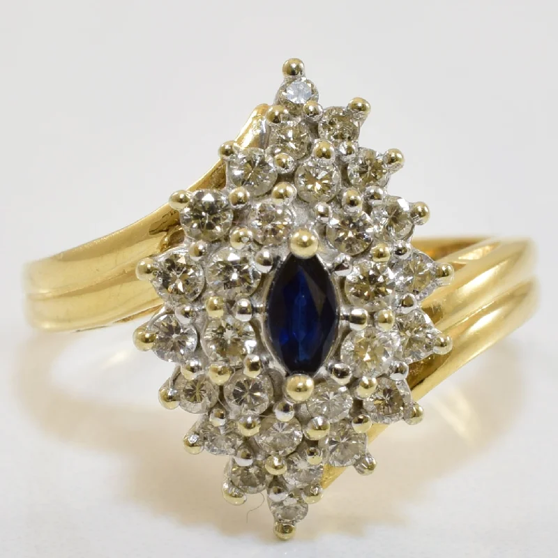 Don't Miss Out On Jaw-Dropping Jewelry Discounts Diamond & Blue Sapphire Bypass Ring | 0.60ctw, 0.09ct | SZ 7.75 | Don't Miss Out On Jaw-Dropping Jewelry Discounts Diamond & Blue Sapphire Bypass Ring | 0.60ctw, 0.09ct | SZ 7.75 |