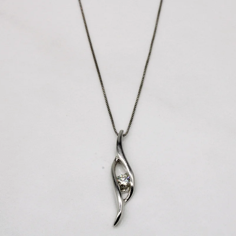 Elevate Your Outfit With Discounted Statement Jewelry Diamond Bypass Pendant & 14k Necklace | 0.18ct | 18" | Elevate Your Outfit With Discounted Statement Jewelry Diamond Bypass Pendant & 14k Necklace | 0.18ct | 18" |