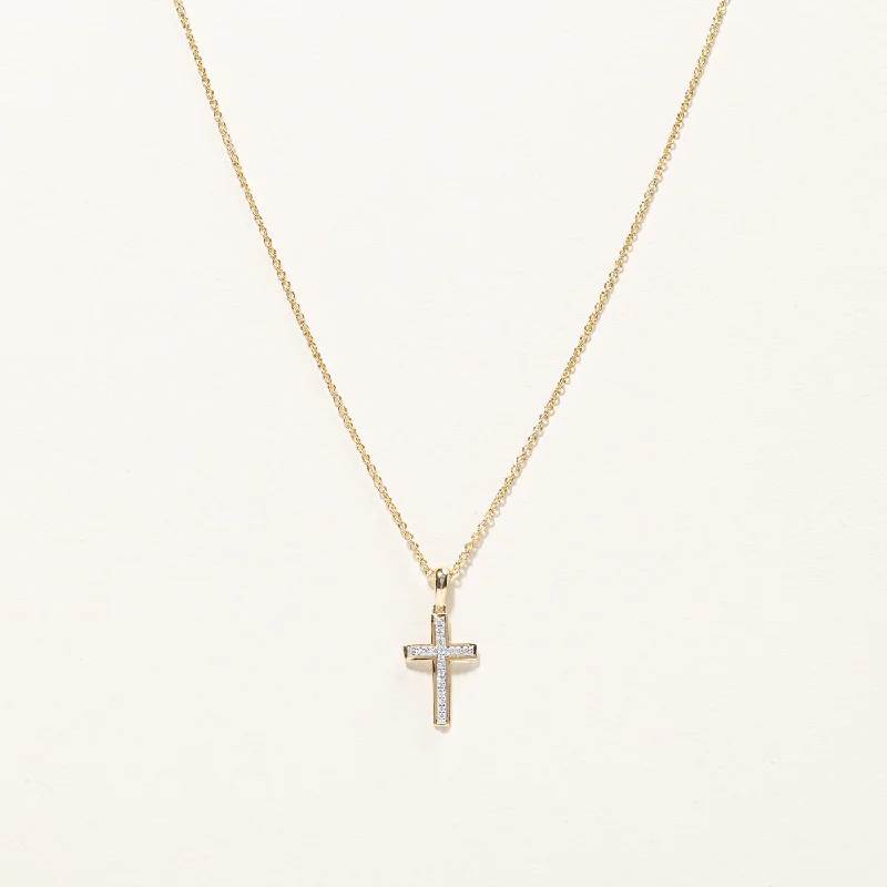 Stunning Statement Jewelry, Unbeatable Discounts Diamond Cross Pendant Necklace | 0.06ctw | 18"| Stunning Statement Jewelry, Unbeatable Discounts Diamond Cross Pendant Necklace | 0.06ctw | 18"|