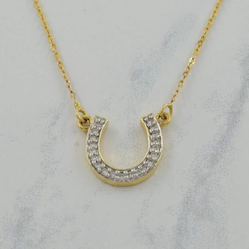 High-End Sparkle, Low-End Prices – Shop Now Diamond Horseshoe Pendant Necklace | 0.10ctw | 23.5" | High-End Sparkle, Low-End Prices – Shop Now Diamond Horseshoe Pendant Necklace | 0.10ctw | 23.5" |