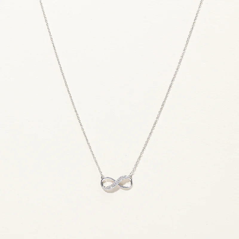Glamorous Jewelry, Glamorous Deals – Shop Now Diamond Infinity Necklace | 0.11ctw | 18"| Glamorous Jewelry, Glamorous Deals – Shop Now Diamond Infinity Necklace | 0.11ctw | 18"|