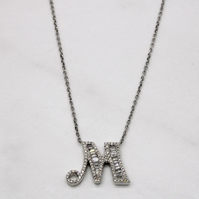 Shine Bright With Our Special Jewelry Promotions Diamond 'M' Initial Pendant Necklace | 0.50ctw | 18" | Shine Bright With Our Special Jewelry Promotions Diamond 'M' Initial Pendant Necklace | 0.50ctw | 18" |