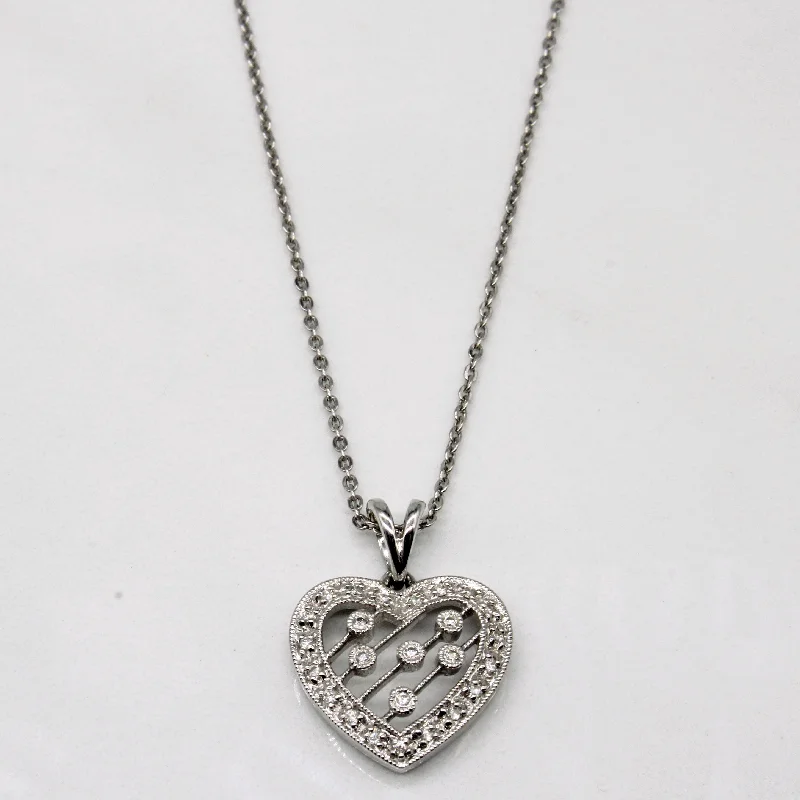 Exclusive Savings On Timeless Jewelry Pieces Diamond Pave Heart Pendant & Necklace | 0.12ctw | 18" | Exclusive Savings On Timeless Jewelry Pieces Diamond Pave Heart Pendant & Necklace | 0.12ctw | 18" |