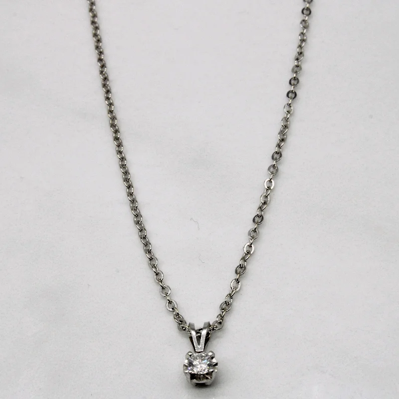 Luxury Meets Affordability – Jewelry Sale Live Now Solitaire Diamond Pendant Necklace | 0.13ct | 16" | Luxury Meets Affordability – Jewelry Sale Live Now Solitaire Diamond Pendant Necklace | 0.13ct | 16" |