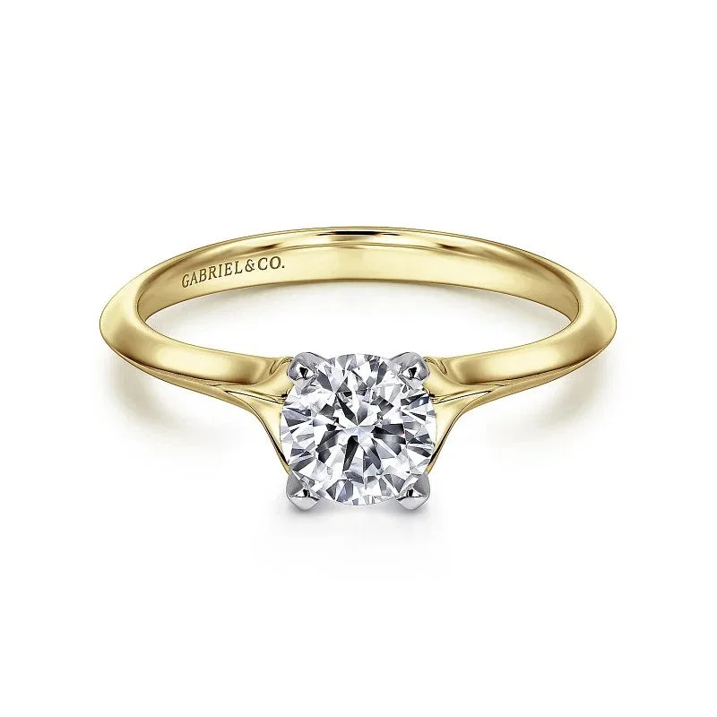 Shop Elegant Jewelry At Unbeatable Prices Ellis - 14K White-Yellow Gold Round Diamond Engagement Ring (Setting Only) Shop Elegant Jewelry At Unbeatable Prices Ellis - 14K White-Yellow Gold Round Diamond Engagement Ring (Setting Only)