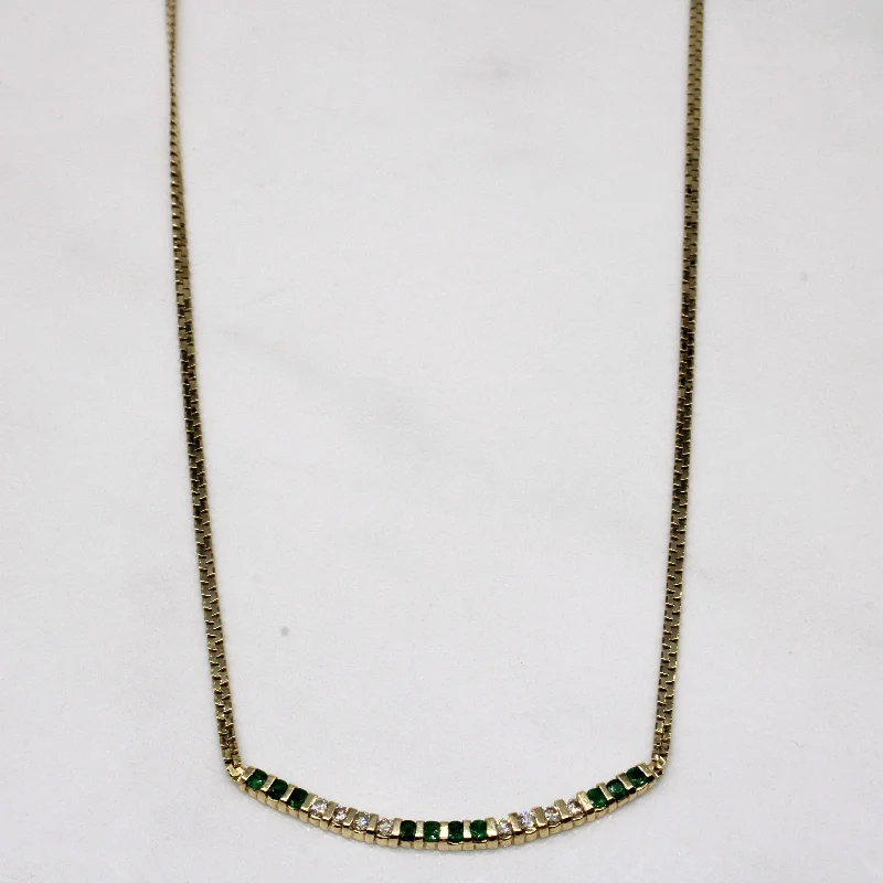Affordable Elegance – Special Jewelry Sale Now Live Emerald & Diamond Scoop Pendant Necklace | 0.23ctw, 0.18ctw | 16" | Affordable Elegance – Special Jewelry Sale Now Live Emerald & Diamond Scoop Pendant Necklace | 0.23ctw, 0.18ctw | 16" |