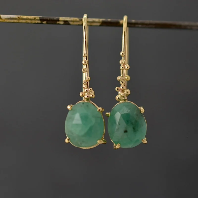 Chic And Stylish Jewelry At Discounted Prices Evergreen Emerald Salted Drop Earrings Chic And Stylish Jewelry At Discounted Prices Evergreen Emerald Salted Drop Earrings