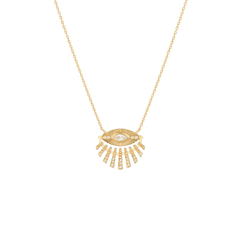 Shine Without Limits – Jewelry Sale Happening Now Sun Eye Diamond Necklace