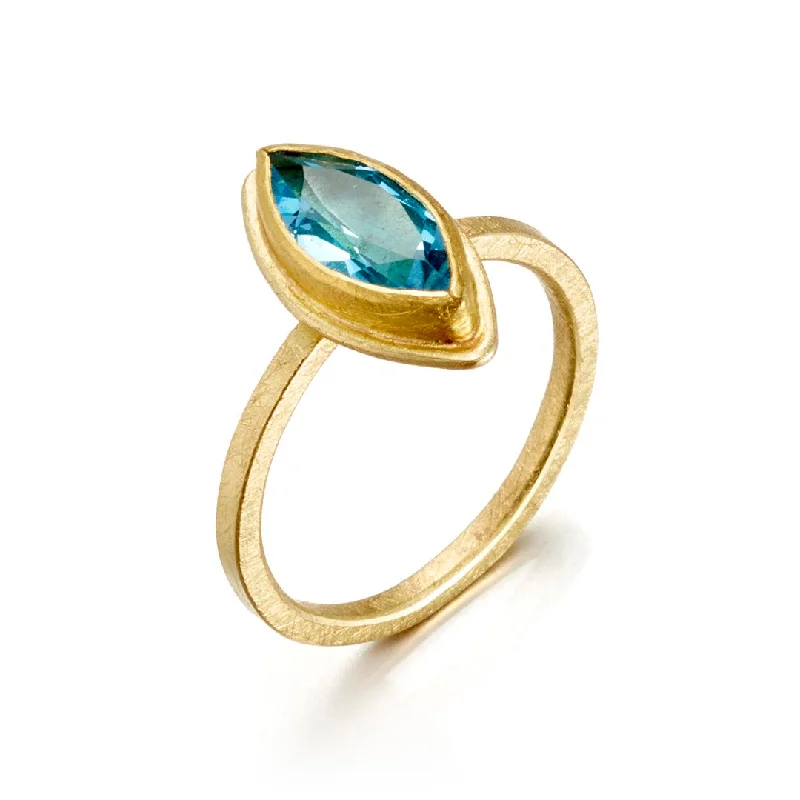 Affordable Elegance – Special Jewelry Sale Now Live Marquis Blue Topaz Ring