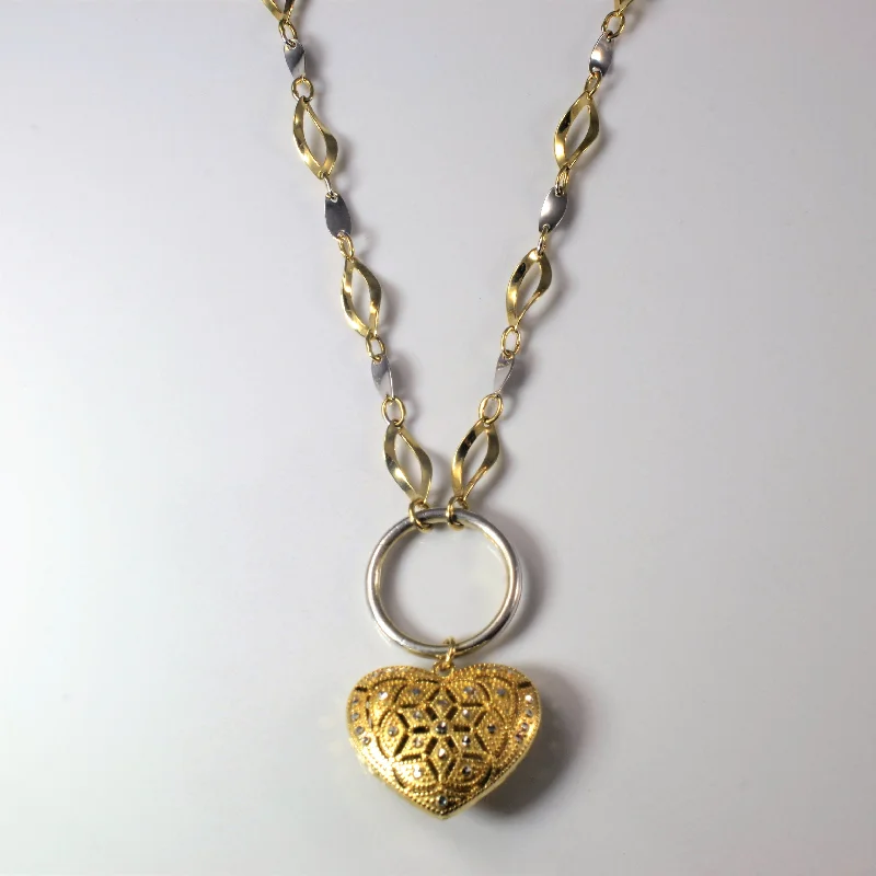 Save On Luxury Jewelry Pieces – Limited-Time Offers Two Tone Filigree Heart Necklace | 16" | Save On Luxury Jewelry Pieces – Limited-Time Offers Two Tone Filigree Heart Necklace | 16" |