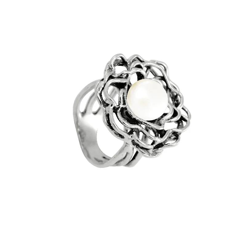 Personalized Jewelry Sale – Meaningful Gifts At Great Prices Flowery Pearl Ring R11021 Personalized Jewelry Sale – Meaningful Gifts At Great Prices Flowery Pearl Ring R11021