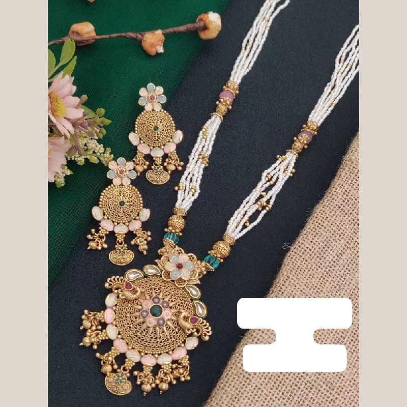 The Ultimate Jewelry Sale – Shop Premium Styles FS Collection Gold Plated Pota Stone And Pearl Long Necklace Set The Ultimate Jewelry Sale – Shop Premium Styles FS Collection Gold Plated Pota Stone And Pearl Long Necklace Set