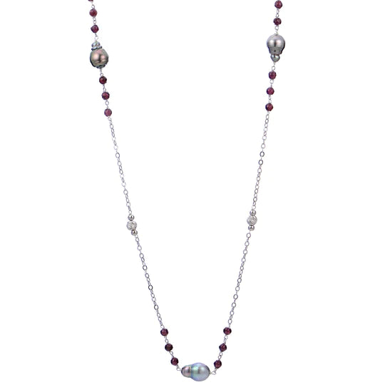 Timeless Jewelry Styles At Wallet-Friendly Prices Garnet and Tahitian Brilliance Necklace 38" Timeless Jewelry Styles At Wallet-Friendly Prices Garnet and Tahitian Brilliance Necklace 38"