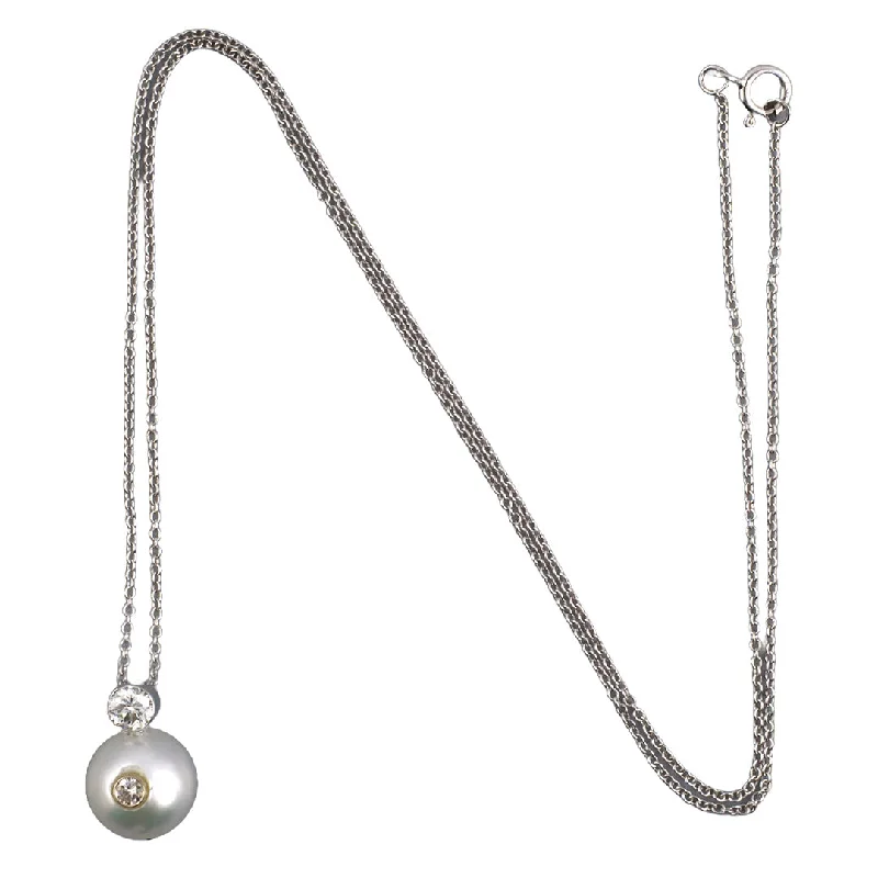 Best Jewelry Deals – Premium Quality At Exclusive Discounts 10.7mm Pearl & Diamond Pendant Necklace
