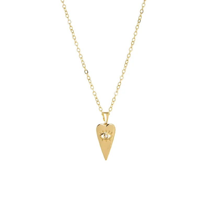 Shop Dazzling Rings, Earrings, And More At Special Discounts gold plated evil eye heart necklace Shop Dazzling Rings, Earrings, And More At Special Discounts gold plated evil eye heart necklace