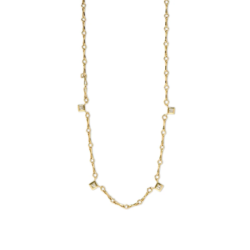 Luxury Jewelry At Budget-Friendly Prices – Grab Yours Now Handmade Chain with Carre Diamonds Necklace Luxury Jewelry At Budget-Friendly Prices – Grab Yours Now Handmade Chain with Carre Diamonds Necklace