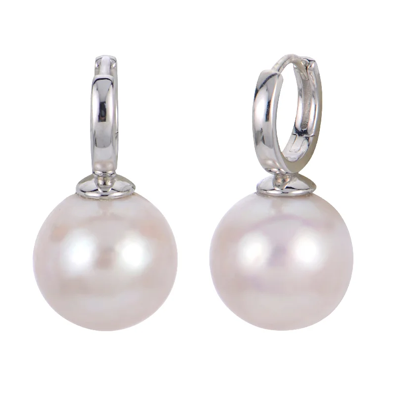 High-End Sparkle, Low-End Prices – Jewelry Sale Live IMPERIAL HUGGIE EARRINGS WITH PEARL DROP High-End Sparkle, Low-End Prices – Jewelry Sale Live IMPERIAL HUGGIE EARRINGS WITH PEARL DROP