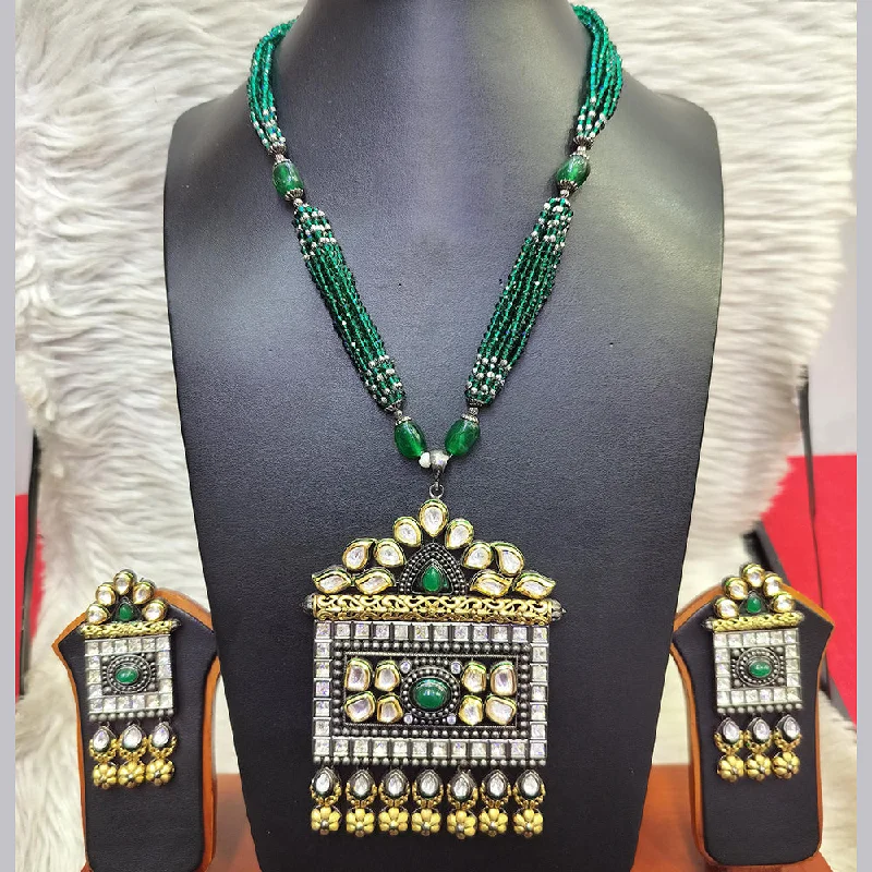 Luxury Meets Affordability – Jewelry Sale Live Now Jain Jewellers 2 Tone Kundan And Pearls Long Necklace Set Luxury Meets Affordability – Jewelry Sale Live Now Jain Jewellers 2 Tone Kundan And Pearls Long Necklace Set