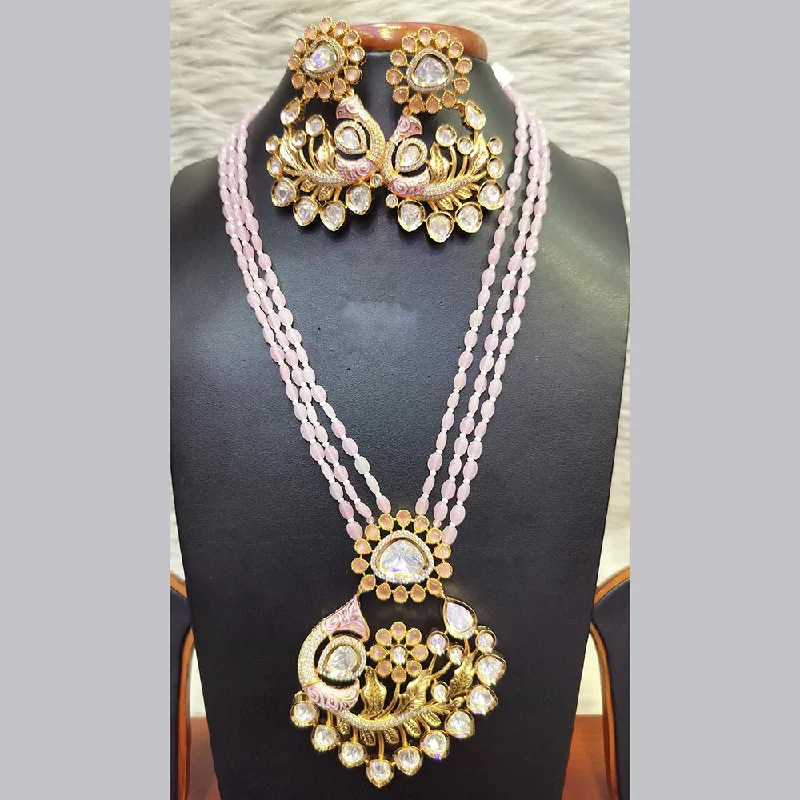 Jewelry Flash Sale – Stylish Designs At Unbeatable Rates Jain Jewellers Gold Plated Kundan And Pearl Long Necklace Set Jewelry Flash Sale – Stylish Designs At Unbeatable Rates Jain Jewellers Gold Plated Kundan And Pearl Long Necklace Set