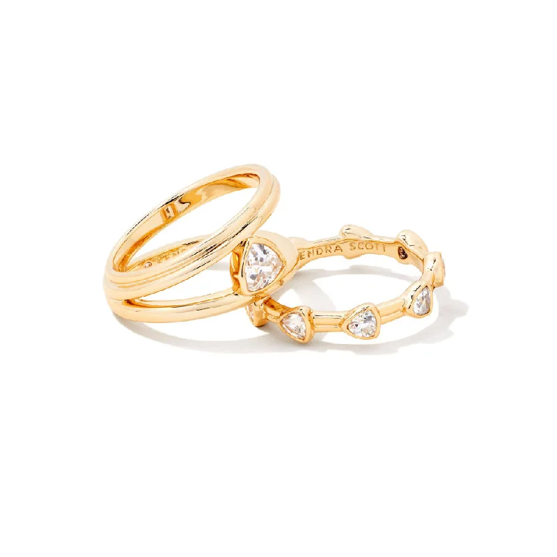 Luxury Jewelry Sale – Elegant Styles At Unbeatable Prices Kendra Scott Arden Triple Ring Set in White Crystal Luxury Jewelry Sale – Elegant Styles At Unbeatable Prices Kendra Scott Arden Triple Ring Set in White Crystal