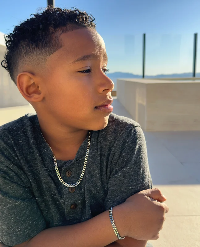 Jewelry Flash Sale – Stylish Designs At Unbeatable Rates Kids' Cuban Necklace & Bracelet Set