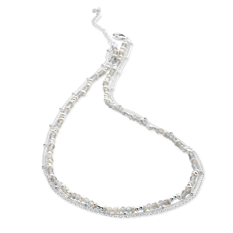 Modern Statement Jewelry For Bold Styling Labradorite Bounty Chain
