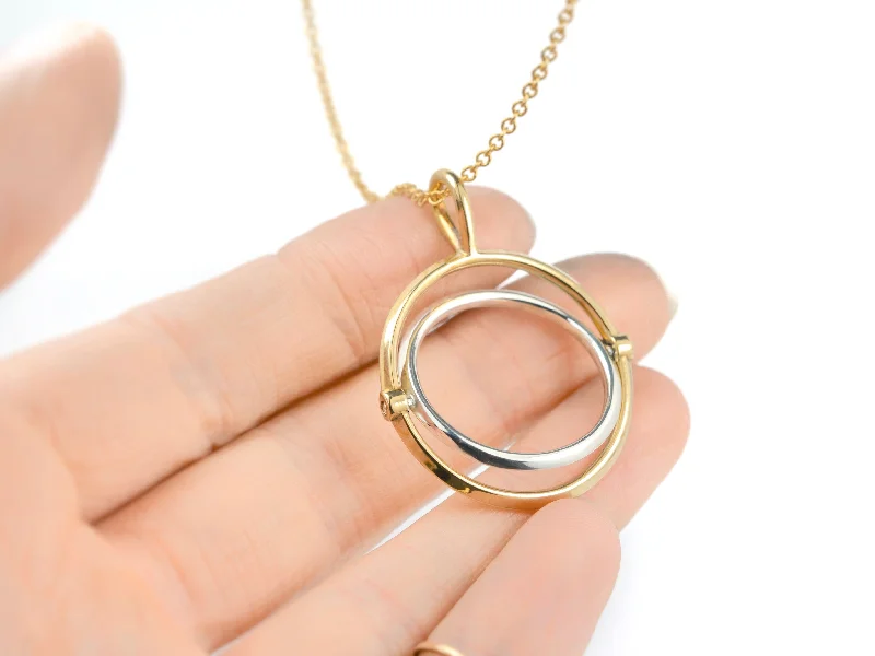 Seasonal Jewelry Sale – Upgrade Your Collection Large Spinner Fidget Necklace