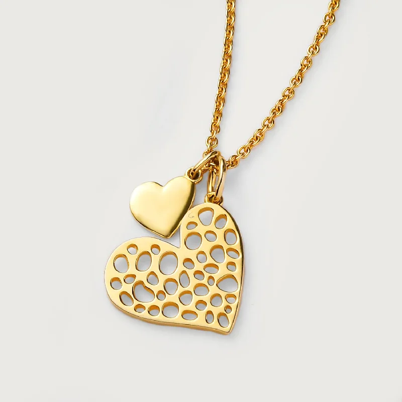 Big Savings On Your Favorite Jewelry Pieces Lattice Heart Charm Necklace