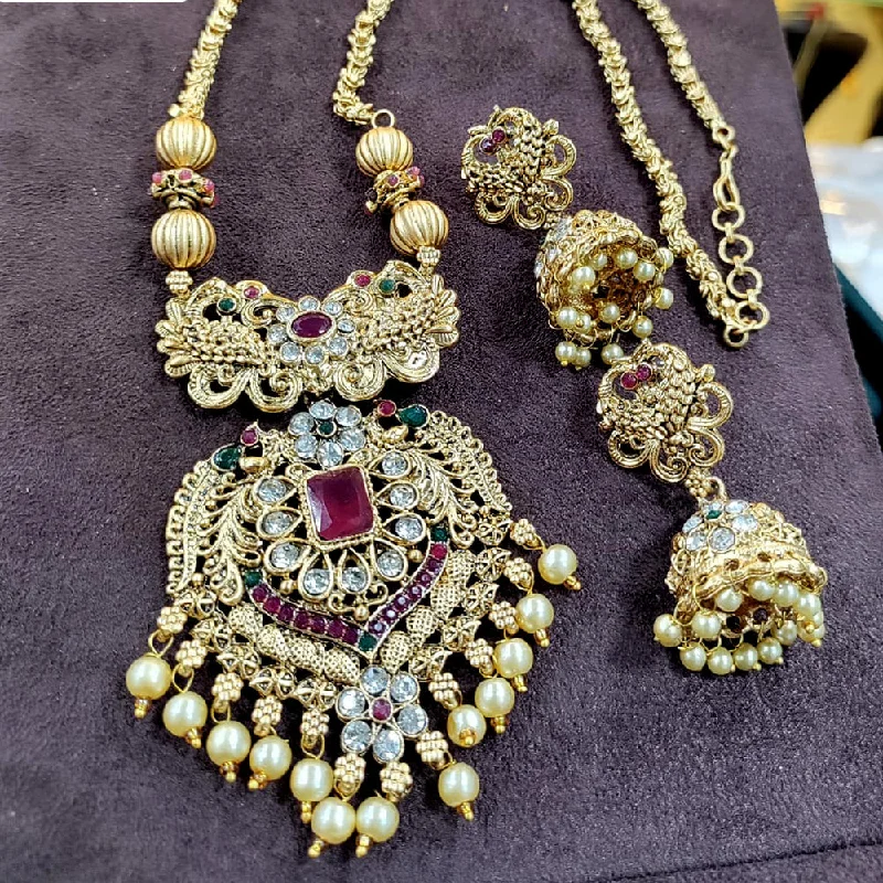 Exclusive Jewelry Bundles At Discounted Prices Manisha Jewellery Gold Plated Austrian Stone Long Necklace Set Exclusive Jewelry Bundles At Discounted Prices Manisha Jewellery Gold Plated Austrian Stone Long Necklace Set