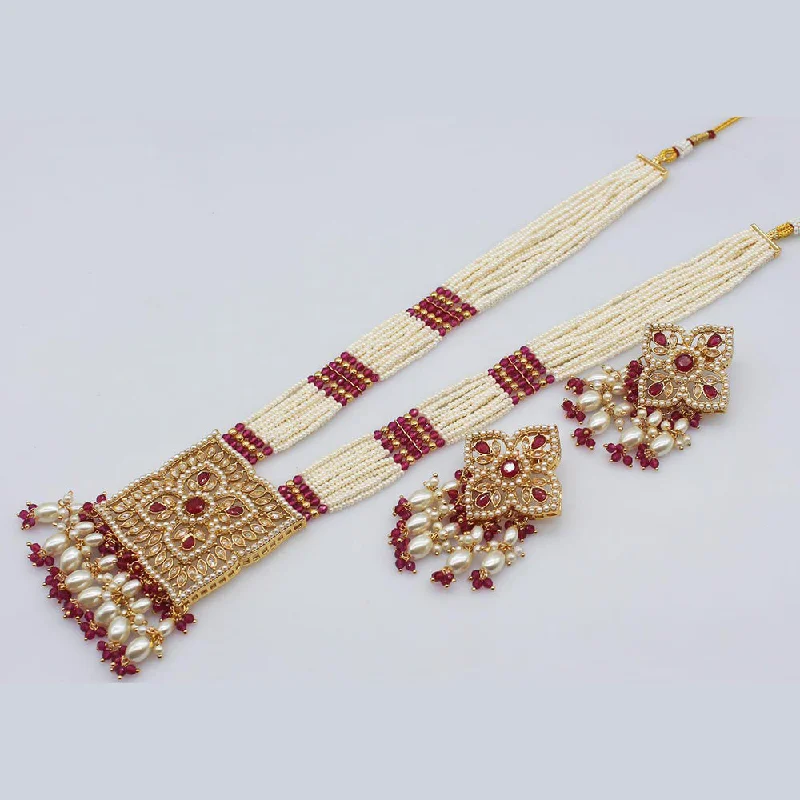 Luxury Jewelry Now At Special Promotional Rates Manisha Jewellery Gold Plated Crystal Long Necklace Set Luxury Jewelry Now At Special Promotional Rates Manisha Jewellery Gold Plated Crystal Long Necklace Set