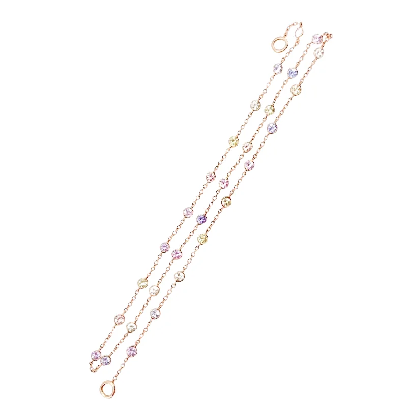 Flash Sale On Stunning Jewelry – Limited Stock Available Multi Pastel Sapphire Station Necklace Flash Sale On Stunning Jewelry – Limited Stock Available Multi Pastel Sapphire Station Necklace