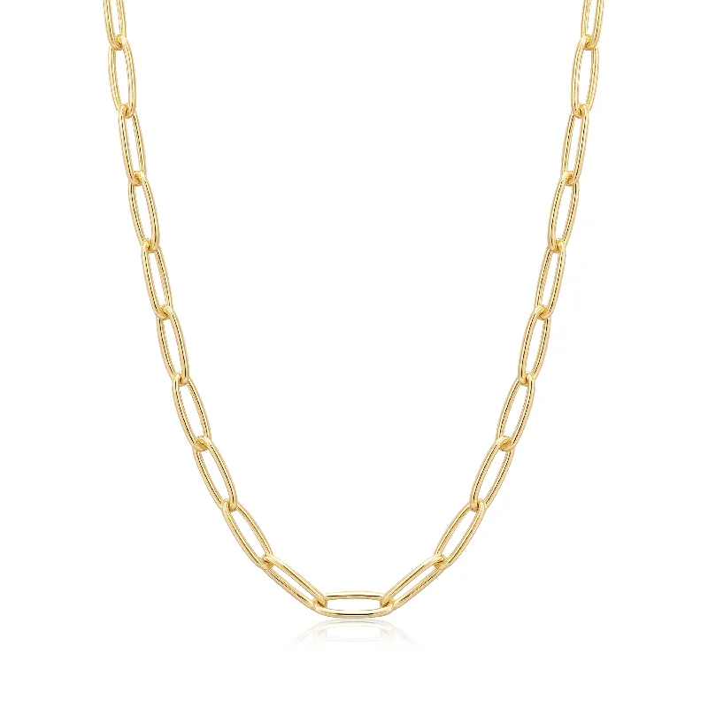 Shop Dazzling Rings, Earrings, And More At Special Discounts Gold Paperclip Chunky Chain Necklace