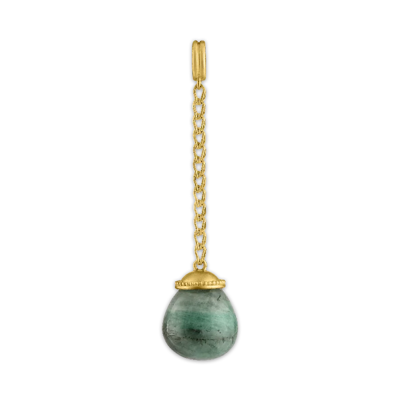 Flash Sale On Elegant Jewelry – Don't Miss Out Opaque Emerald Haltere Chain Drop